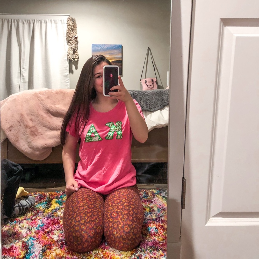 KAPPA DELTA LETTER SHIRT💚💗